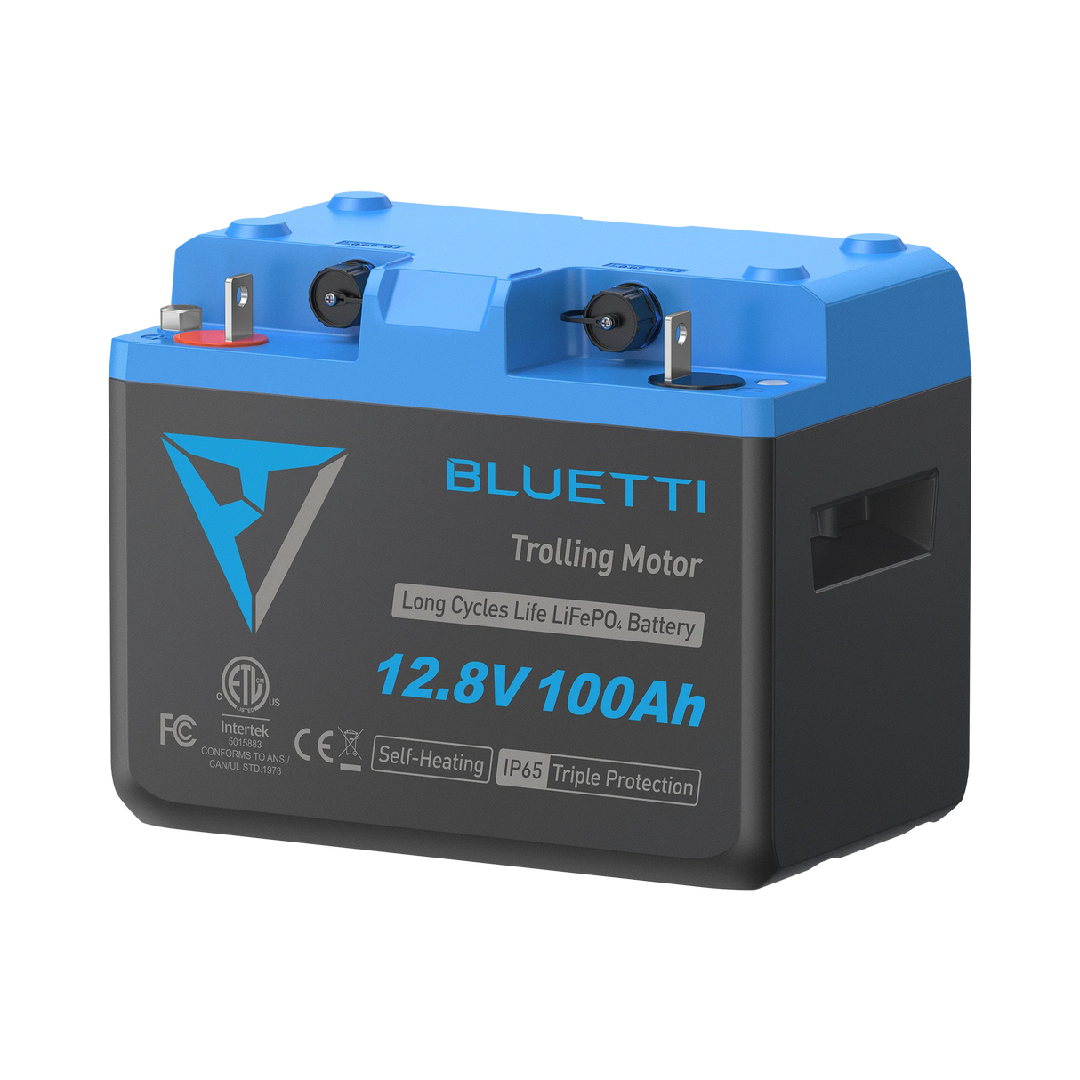 BLUETTI B1210 LiFePO₄ Deep Cycle Battery | 12.8V 100Ah (1,280Wh) | Trolling Motor, RV & Marine-Ready with Self-Heating & Bluetooth App