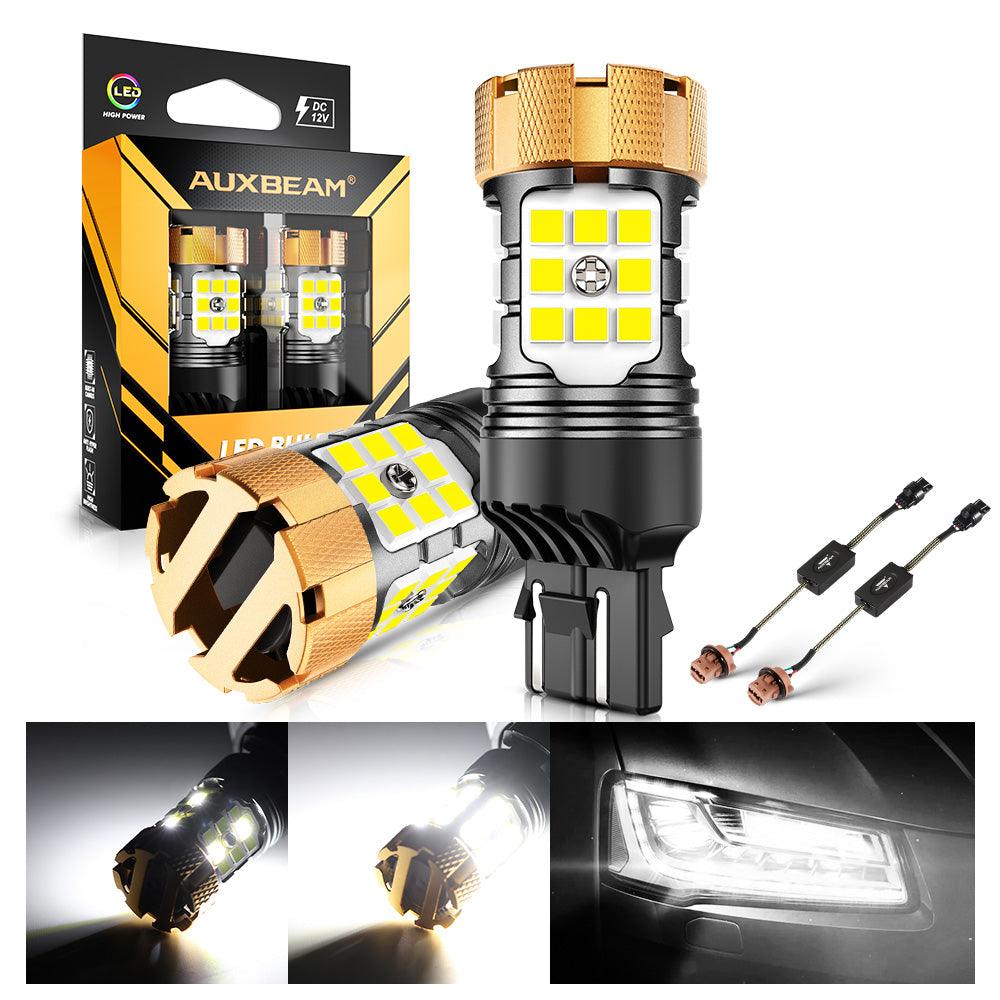 🆕T20 7443 7440 LED Backup Reverse/Turn Signal/Brake Tail Light Bulbs 50W 4000LM CAN-Bus Error Free 6500K White B21-PRO Series | 2 Bulbs