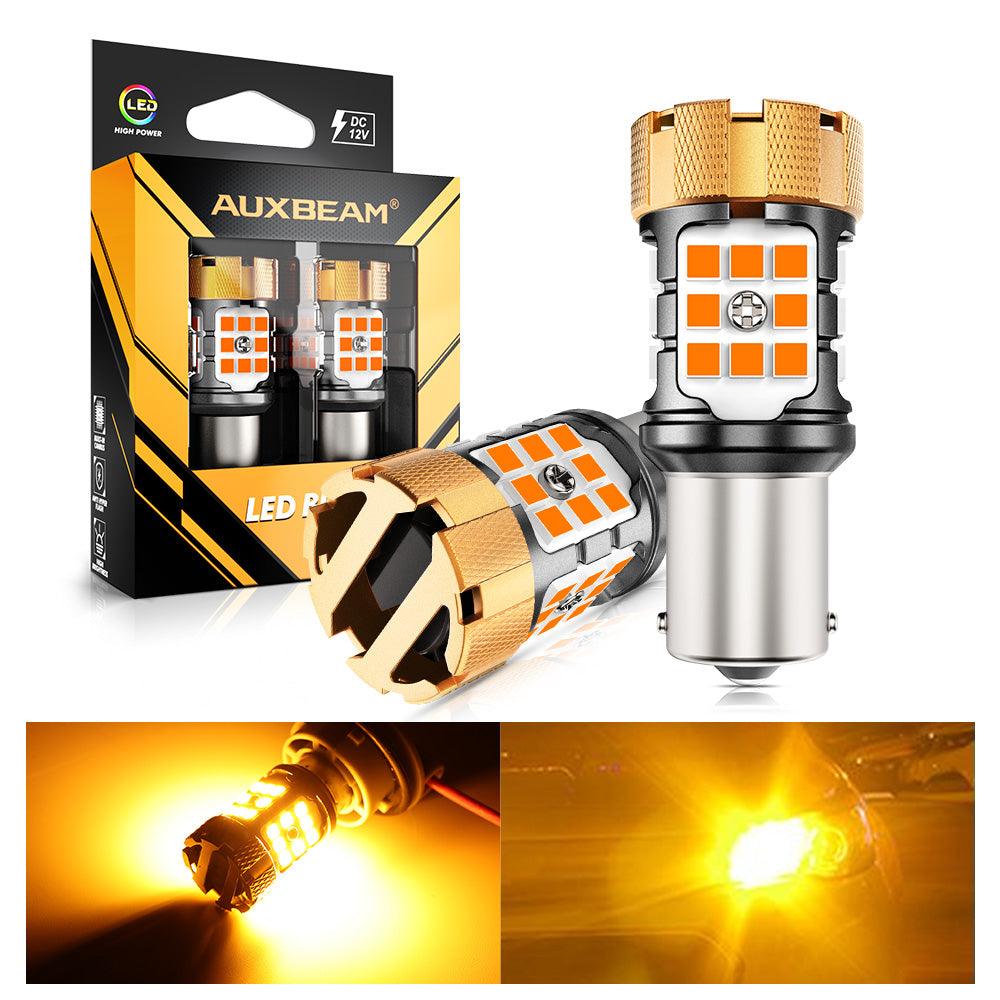 🆕1156 BA15S LED Turn Signal Light Rear/Front, Side Maker Light Bulbs 50W 4000LM CAN-Bus Error Free 3000K Amber B21-PRO Series |2 Bulbs