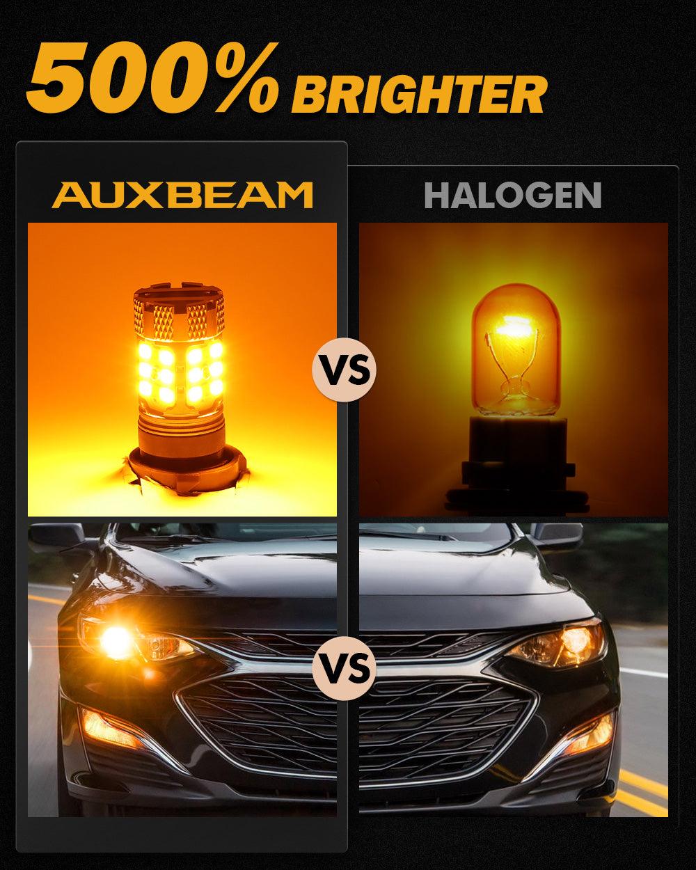 🆕T20 7443 7440 LED Turn Signal Light Rear/Front, Side Maker Light Bulbs 50W 4000LM CAN-Bus Error Free 3000K Amber B21-PRO Series |2 Bulbs