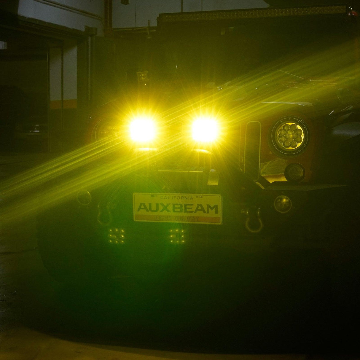 5 Inch 110W White/Amber Spot Light LED Driving Lights for Dodge Ram 1500/2500/3500