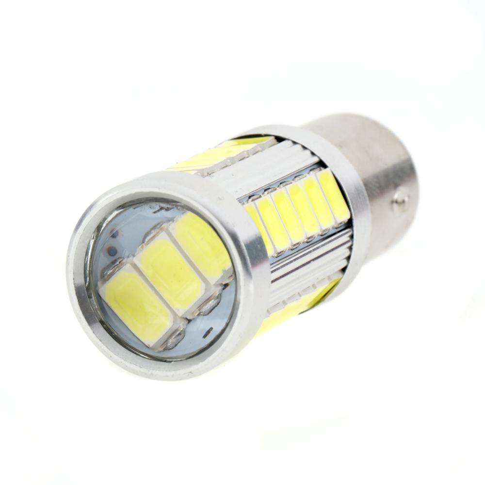 1157 BAY15D LED Backup Reverse/Turn Signal/Brake Tail/Side Marker Light Bulbs 20W 4000LM 6500K White 33LED Series | 2 Bulbs