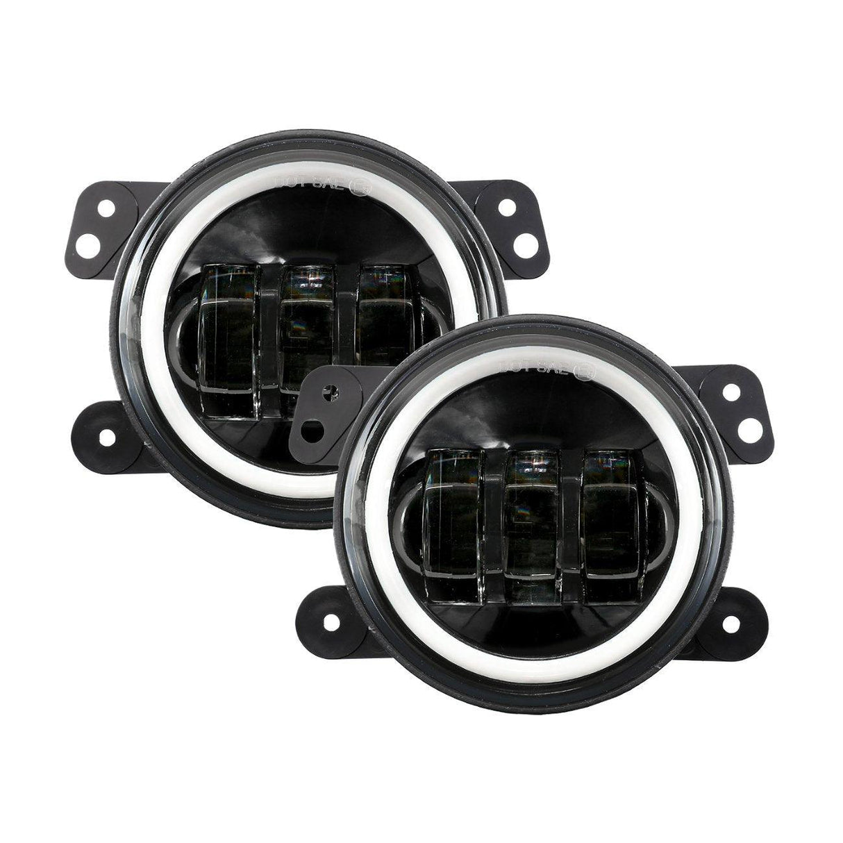 7'' LED Headlight Replacement And 4'' 30W LED Fog Lights with White DRL+Amber Turn Signal For Jeep Wrangler2007-2018 JK