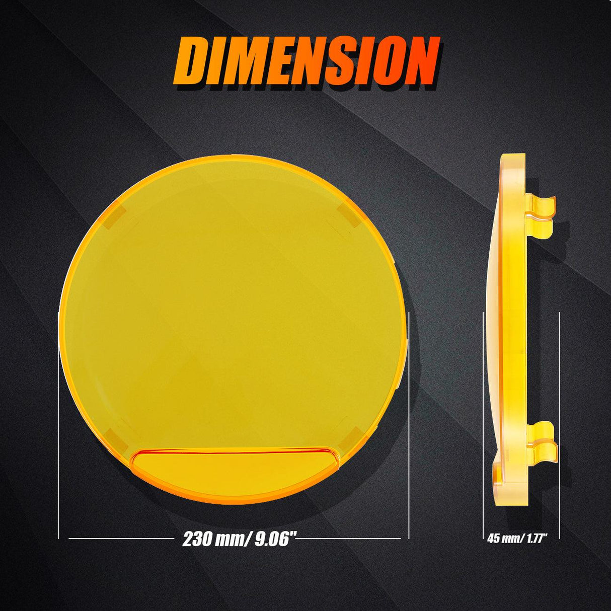 (2pcs/set) 9 INCH 270W 37776LM 360-PRO Series Custom Lens LED Driving Lights+Amber/Black Covers(Optional) for Toyota Tacoma 2016 2017 2018 2019 2020 2021