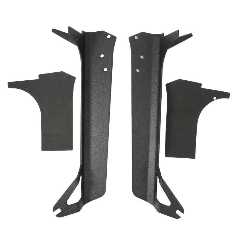 7" LED Halo Headlights + 5D-PRO 52" Straight LED Light Bar + Windshield Mounting Brackets + 18W Flood Beam Pod Lights Set for Jeep Wrangler TJ