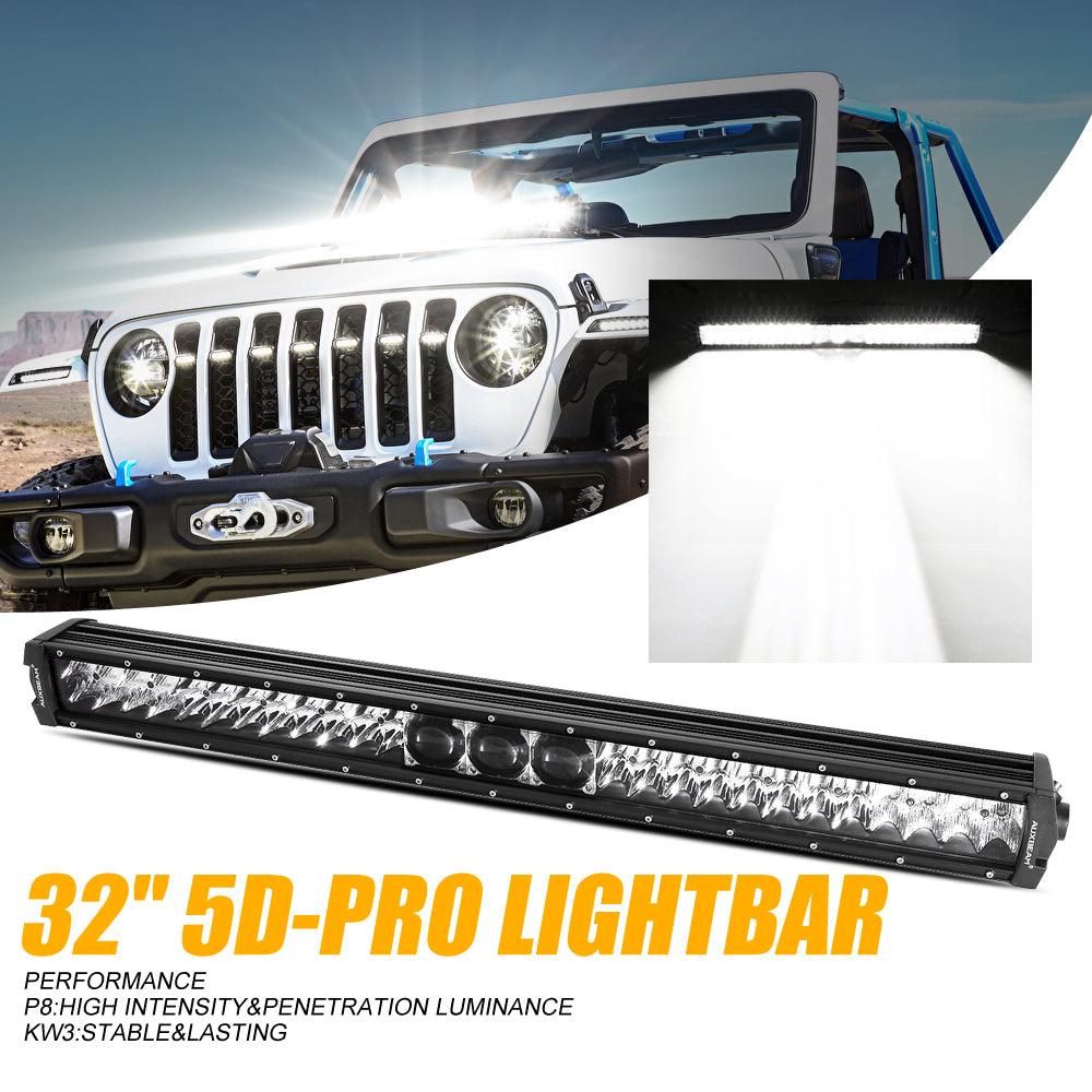 NEW 32 Inch 5D-PRO Series 33000LM Spot Beam Off Road Led Light Bar