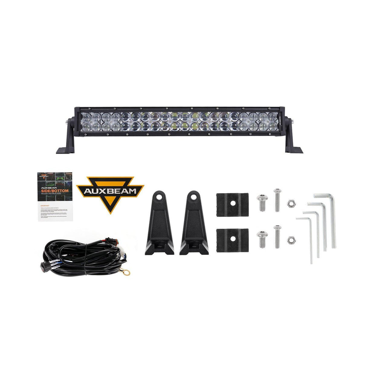 22 Inch-52 Inch 5D Series Straight/Curved Combo Beam Double Row LED Light Bar for Ford Bronco