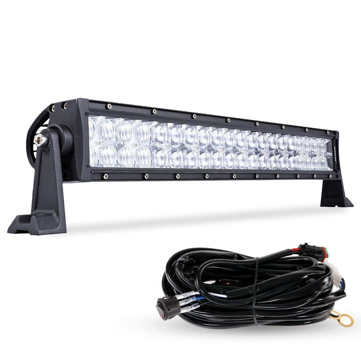 22 Inch-52 Inch 5D Series Straight/Curved Combo Beam Double Row LED Light Bar for 2016 Ford F150