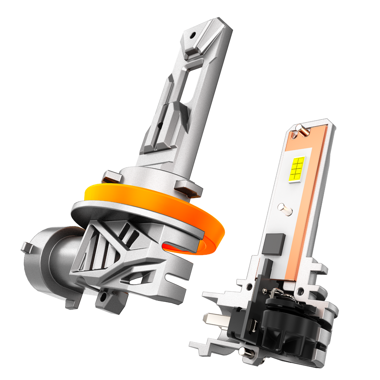 ๐H11+H11 LED Headlight Bulbs 70W 20000LM Q26 Series 1:1 Size Plug-n-Play 6500K Cool White | 4 Bulbs