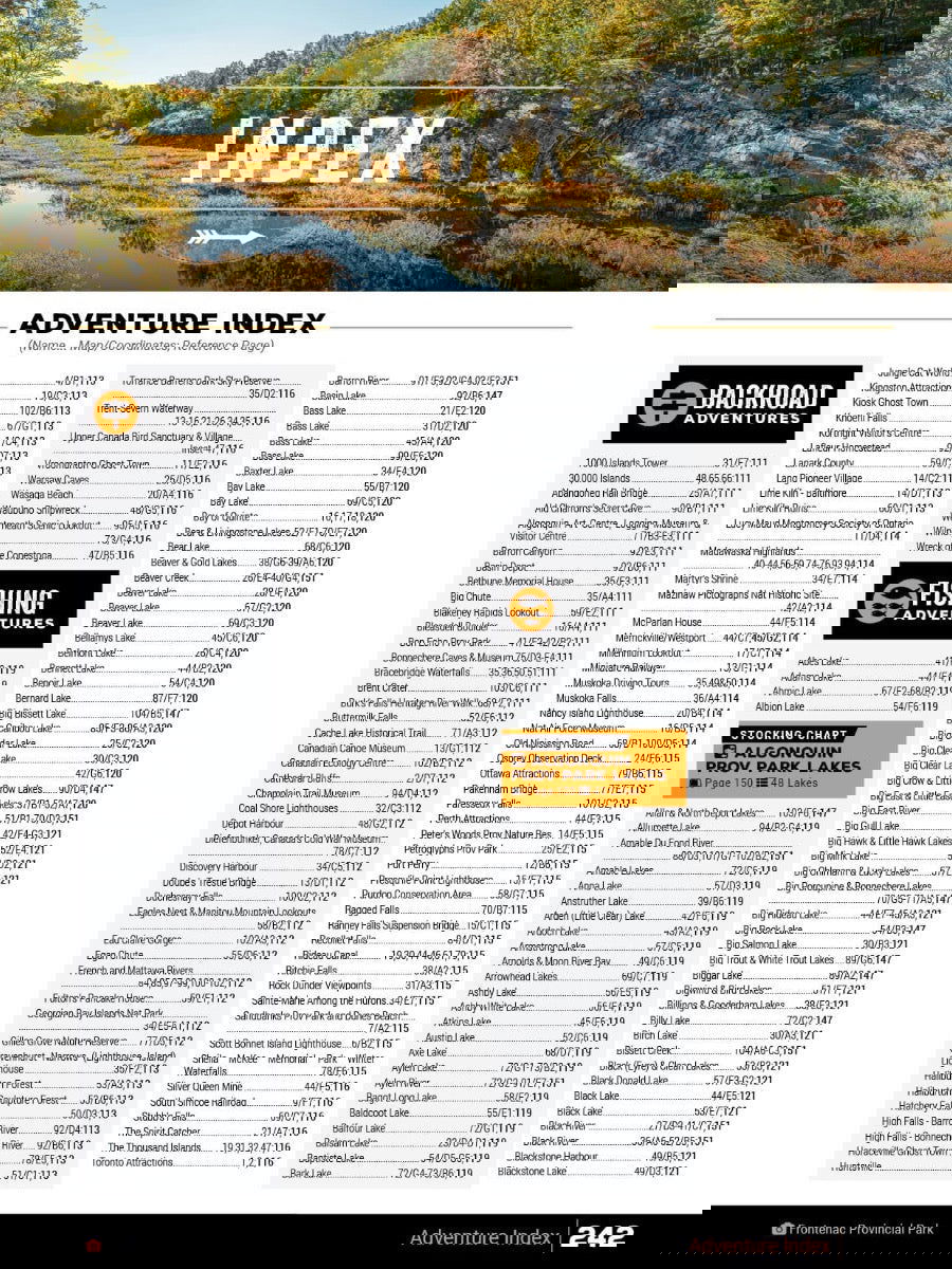 Cottage Country Ontario Backroad Mapbook