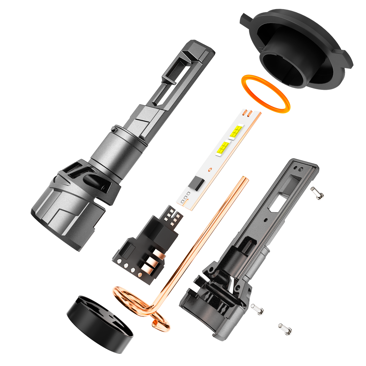 🆕H4/9003 LED Headlight Bulbs 100W 22000LM F18 Series 1:1 Mini Size 6500K Cool White | 2 Bulbs