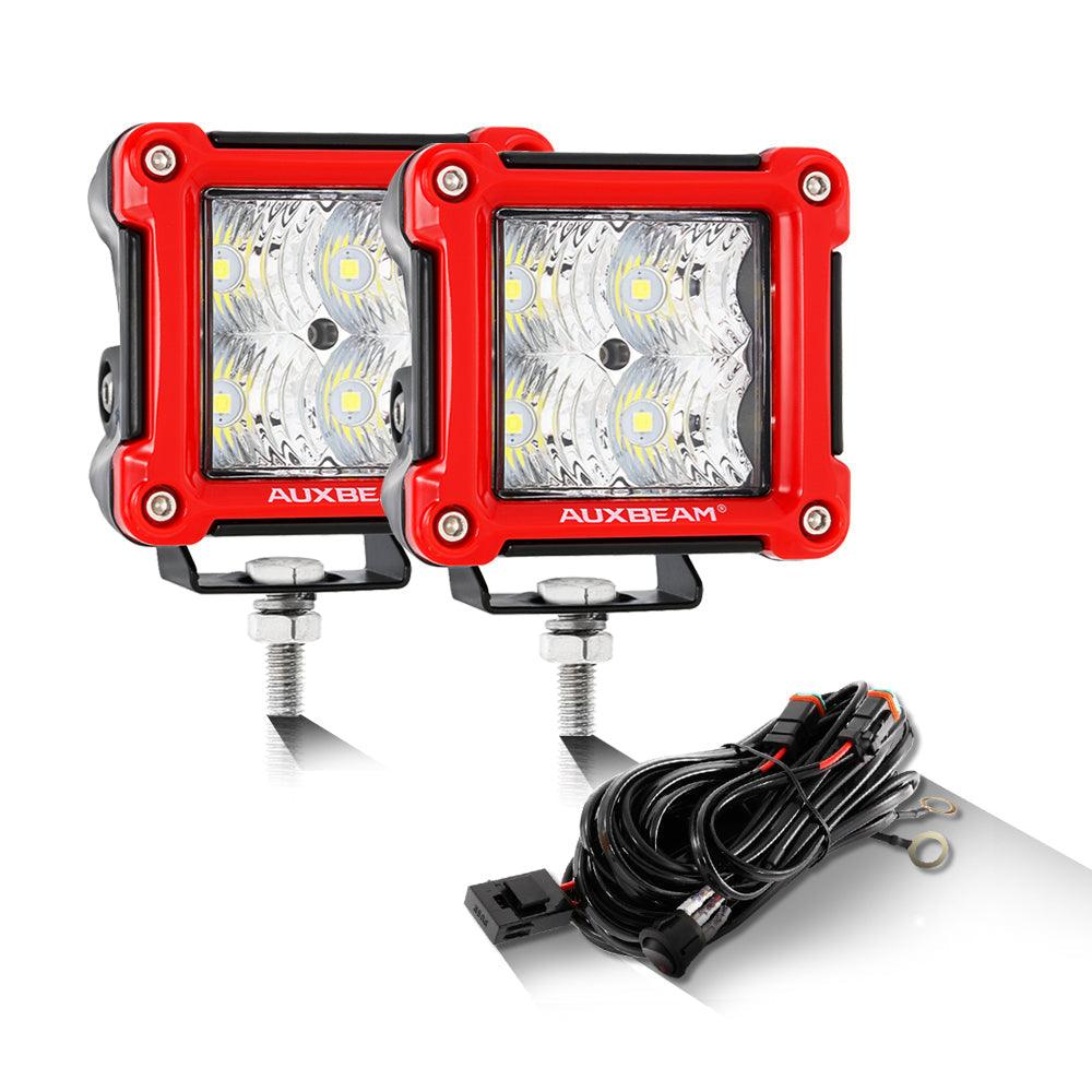 3 Inch LED Pods Light Spot/Flood Beam & Rear Roof Reversing Light LED Pod Light Brackets for 2013-2021 Polaris Ranger 570/800/900/900xp/1000/1000xp