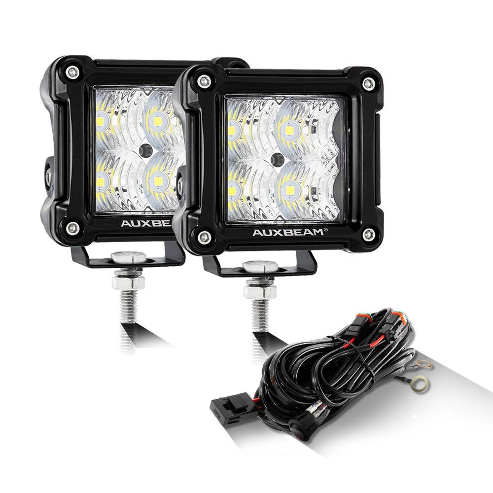 3 Inch LED Pods Light Spot/Flood Beam & A-pillar Front Roll Cage Light Mounting Brackets for 2016-2021 Polaris General