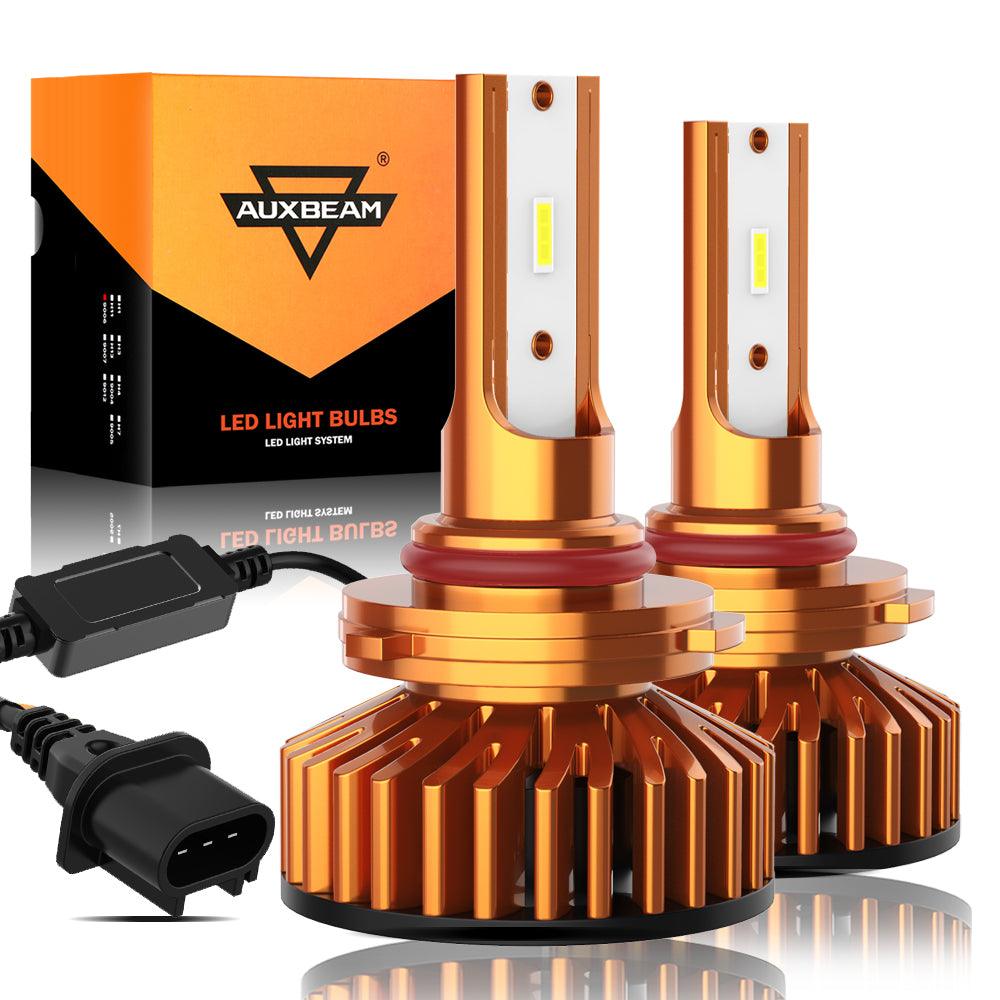 9005 LED Headlight Bulbs 52W 10000LM F2 Series Mini Size 6500K Cool White | 2 Bulbs