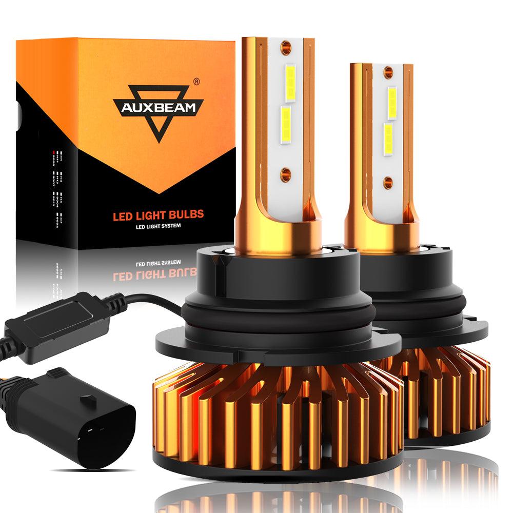 9007 LED Headlight Bulbs 52W 10000LM F2 Series Mini Size 6500K Cool White | 2 Bulbs