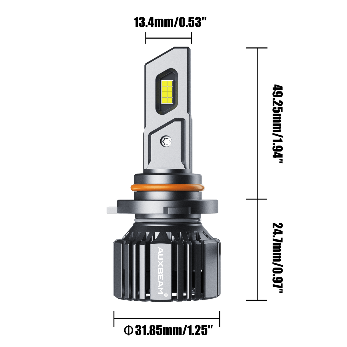 9005/HB3/H10 LED Headlight Bulbs 90W 20000LM F15 Series 20% Smaller Size 6500K Cool White | 2 Bulbs