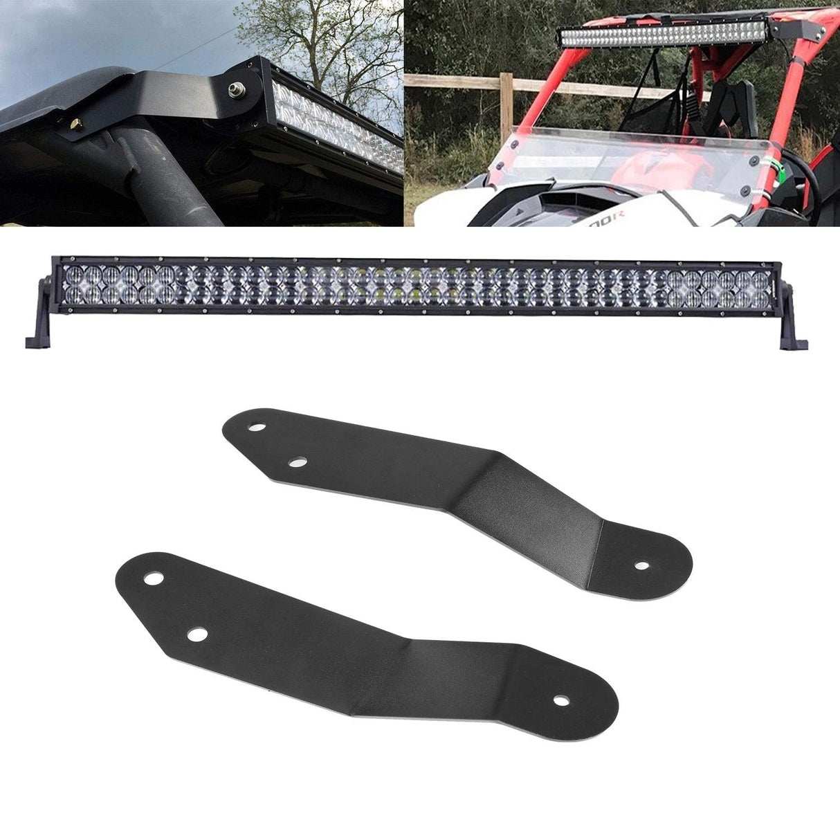 42 Inch 5D Series LED Light Bar & Car Roof Windshield LED Light Bar Mounting Bracket for 2014-2019 Can-Am Commander 1000 800 Models
