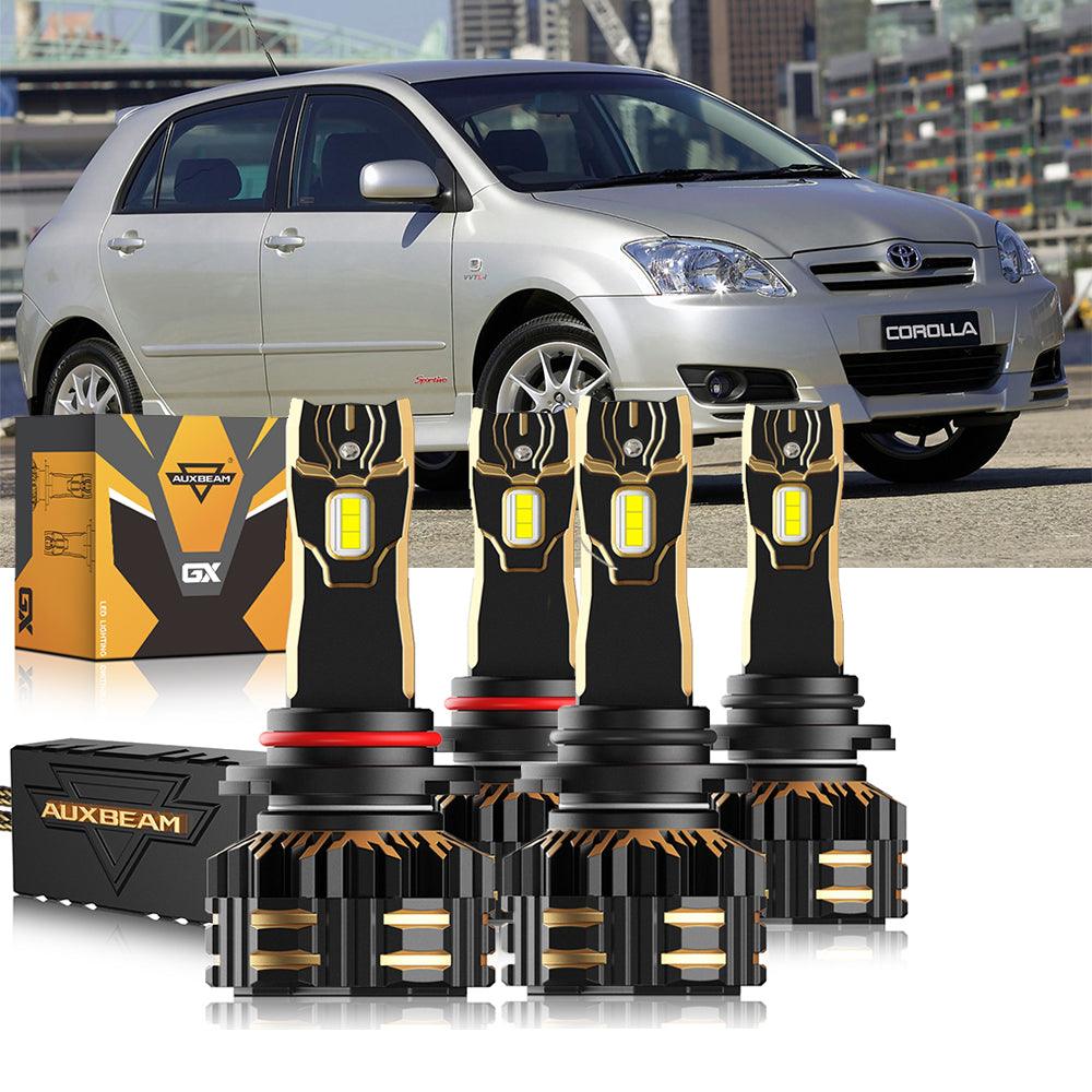 For 2001-2004 Toyota Corolla 9005 9006 LED Headlight Bulbs Bundle