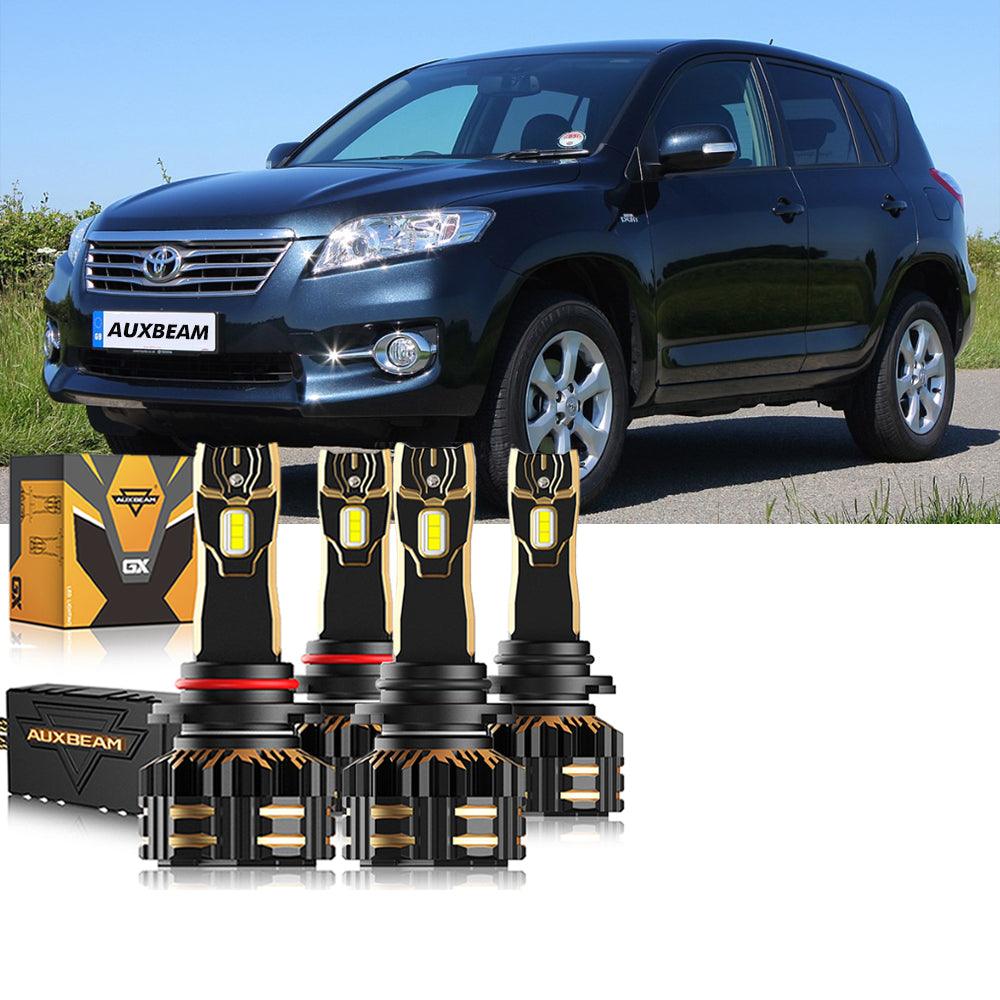 For 2006-2012 Toyota RAV4 9005 9006 LED Headlight Bulbs Bundle