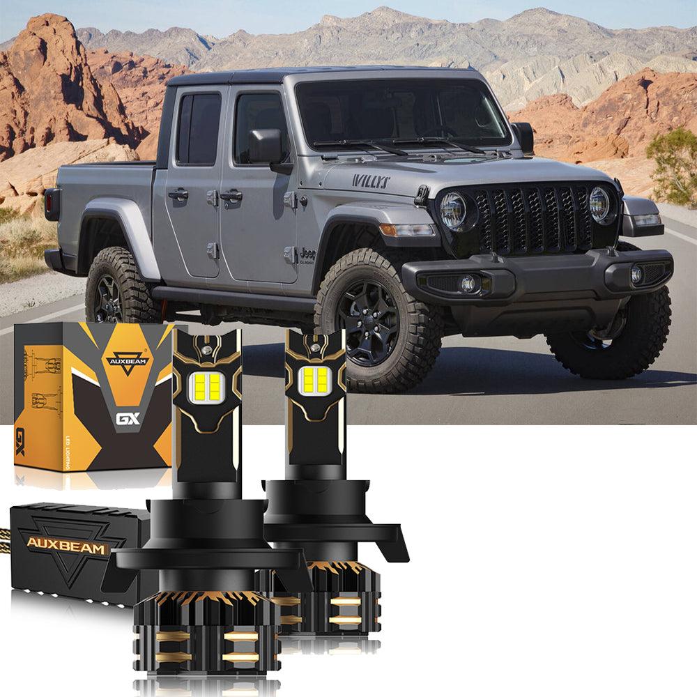 For 2020 Jeep Gladiator H13 LED Headlight Bulbs Bundle