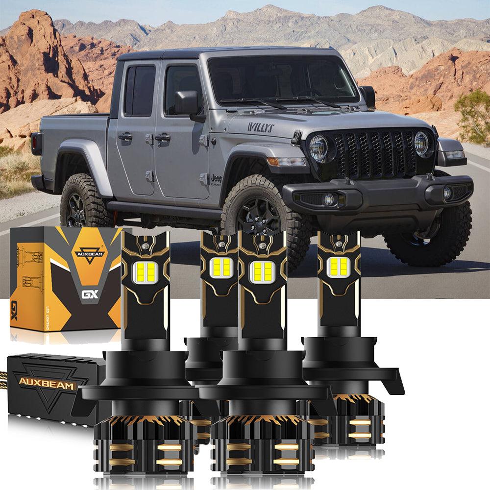 For 2020 Jeep Gladiator H13 LED Headlight Bulbs Bundle
