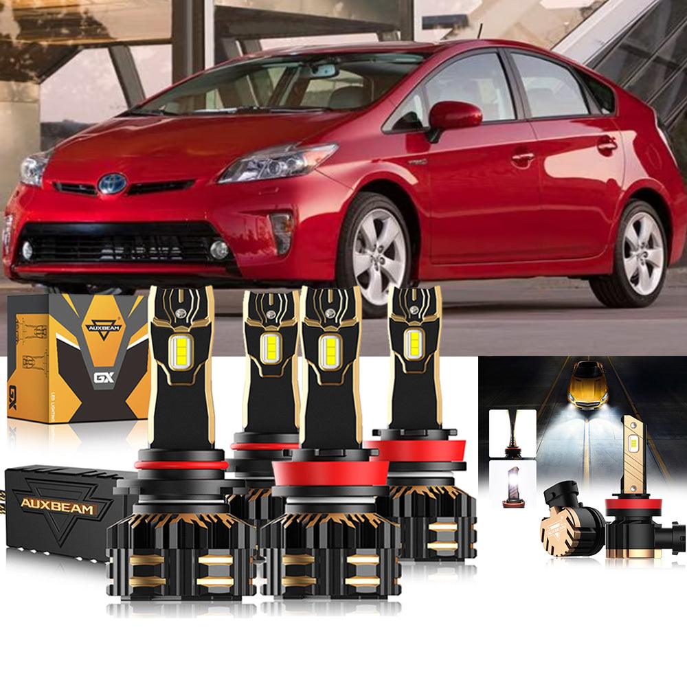 For 2010-2015 Toyota Prius 9005 H11 LED Headlight Bulbs Bundle