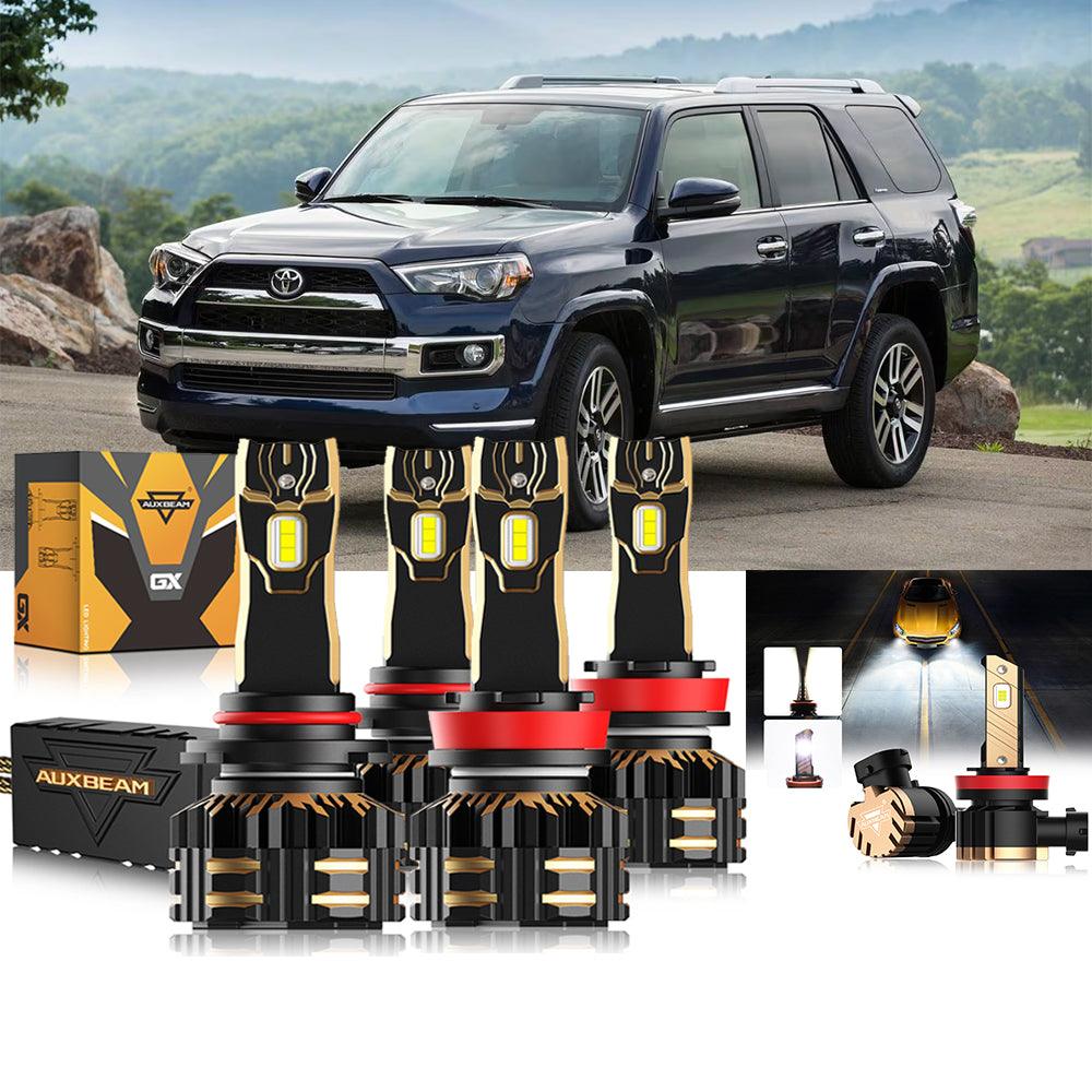 For 2010-2020 Toyota 4Runner 9005 H11 LED Headlight Bulbs Bundle