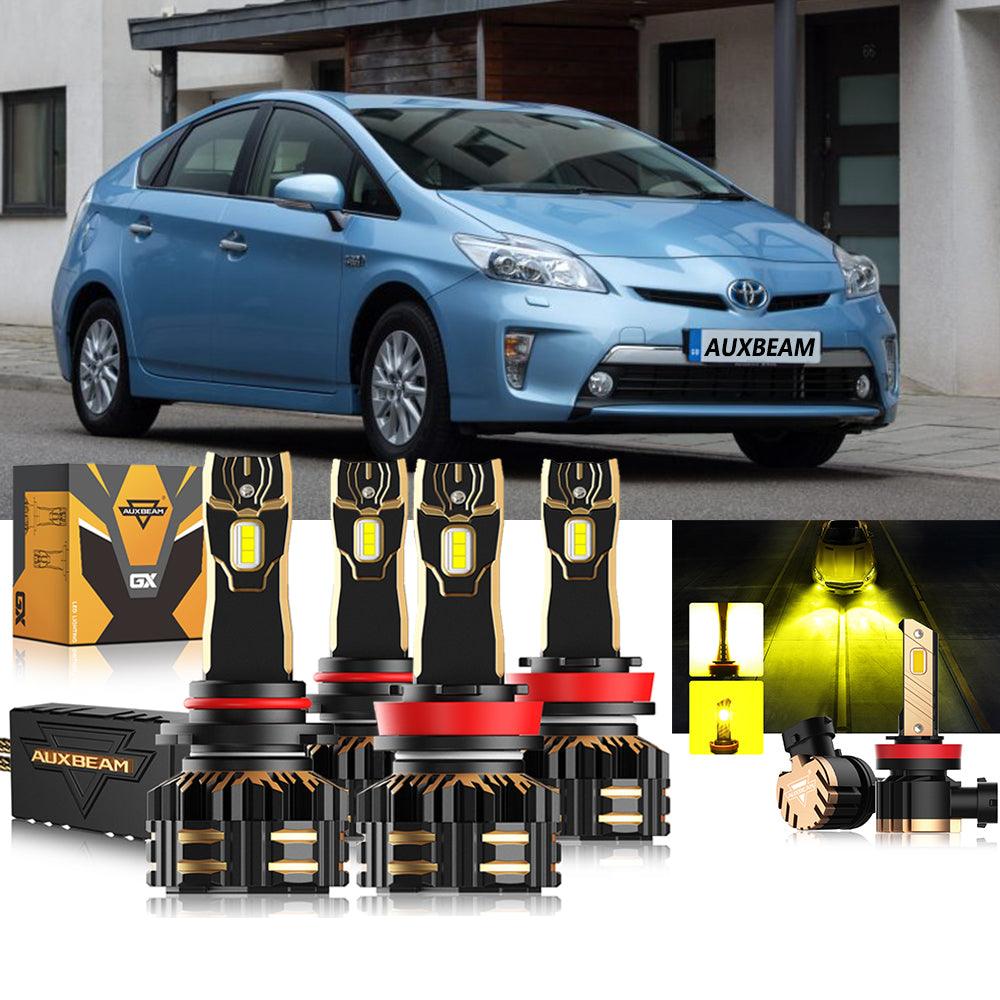 For 2012-2015 Toyota Prius Plug-In 9005 H11 LED Headlight Bulbs Bundle