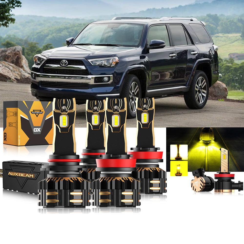 For 2010-2020 Toyota 4Runner 9005 H11 LED Headlight Bulbs Bundle