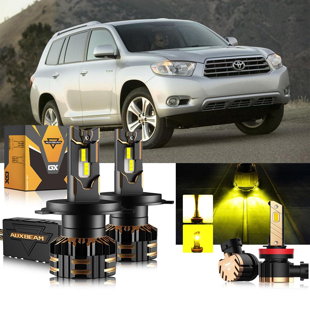 For 2008-2010 Toyota Highlander H4 LED Headlight Bulbs