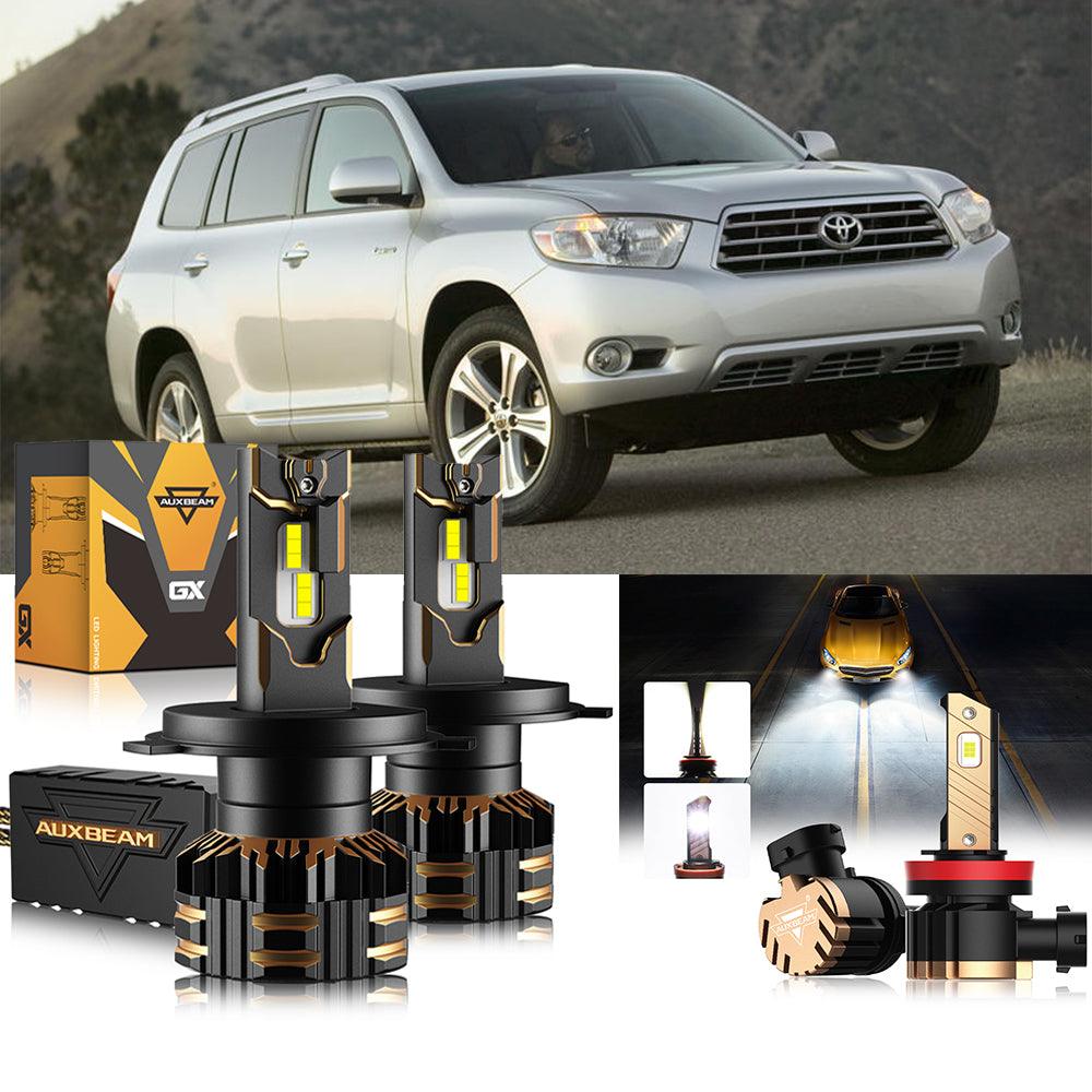 For 2008-2010 Toyota Highlander H4 LED Headlight Bulbs