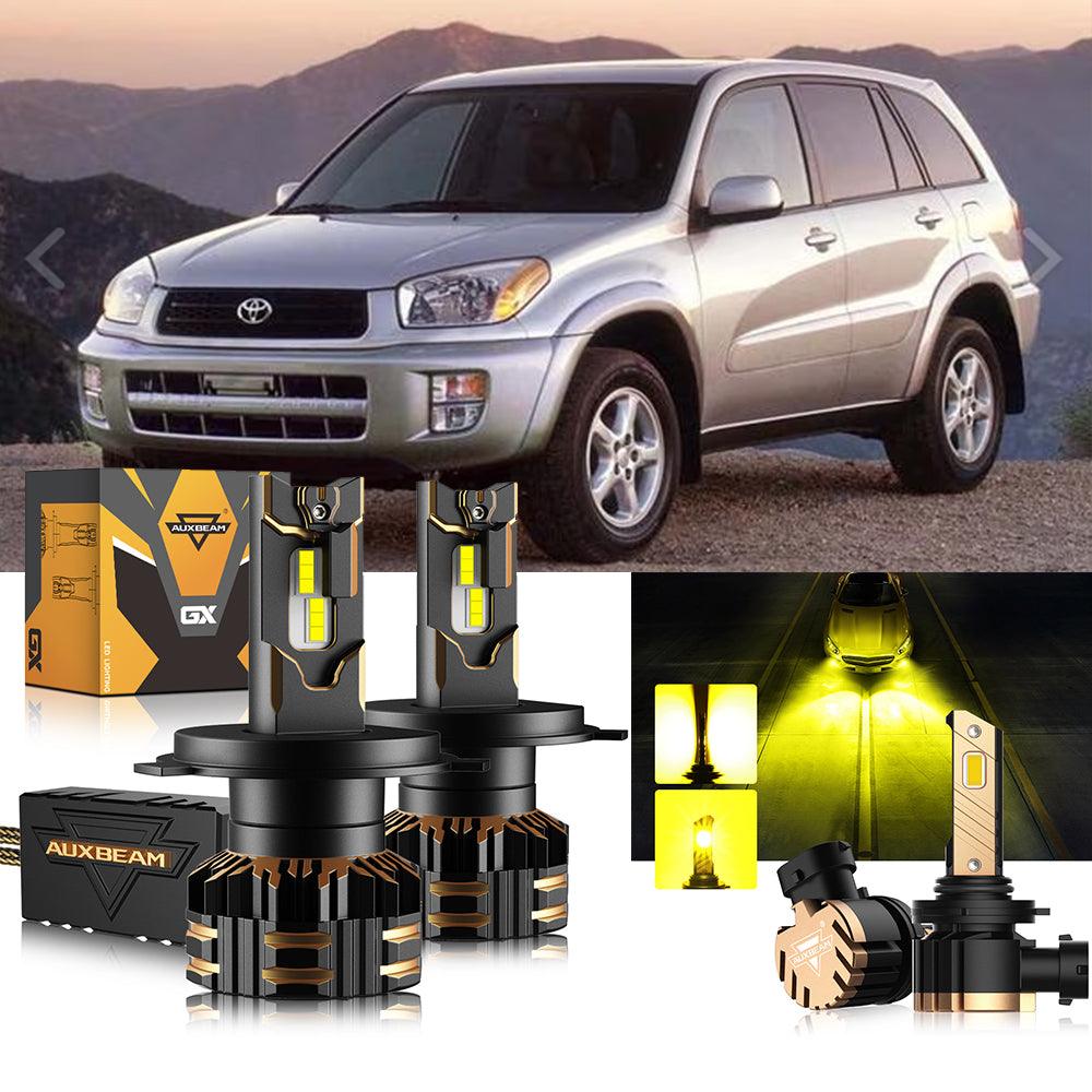 For 2001-2005 Toyota RAV4 H4 LED Headlight Bulbs Bundle