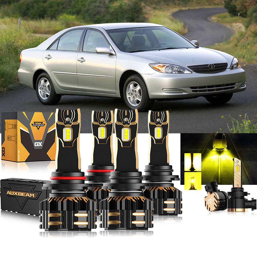 For 2002-2006 Toyota Camry 9005 9006 LED Headlight Bulbs Bundle