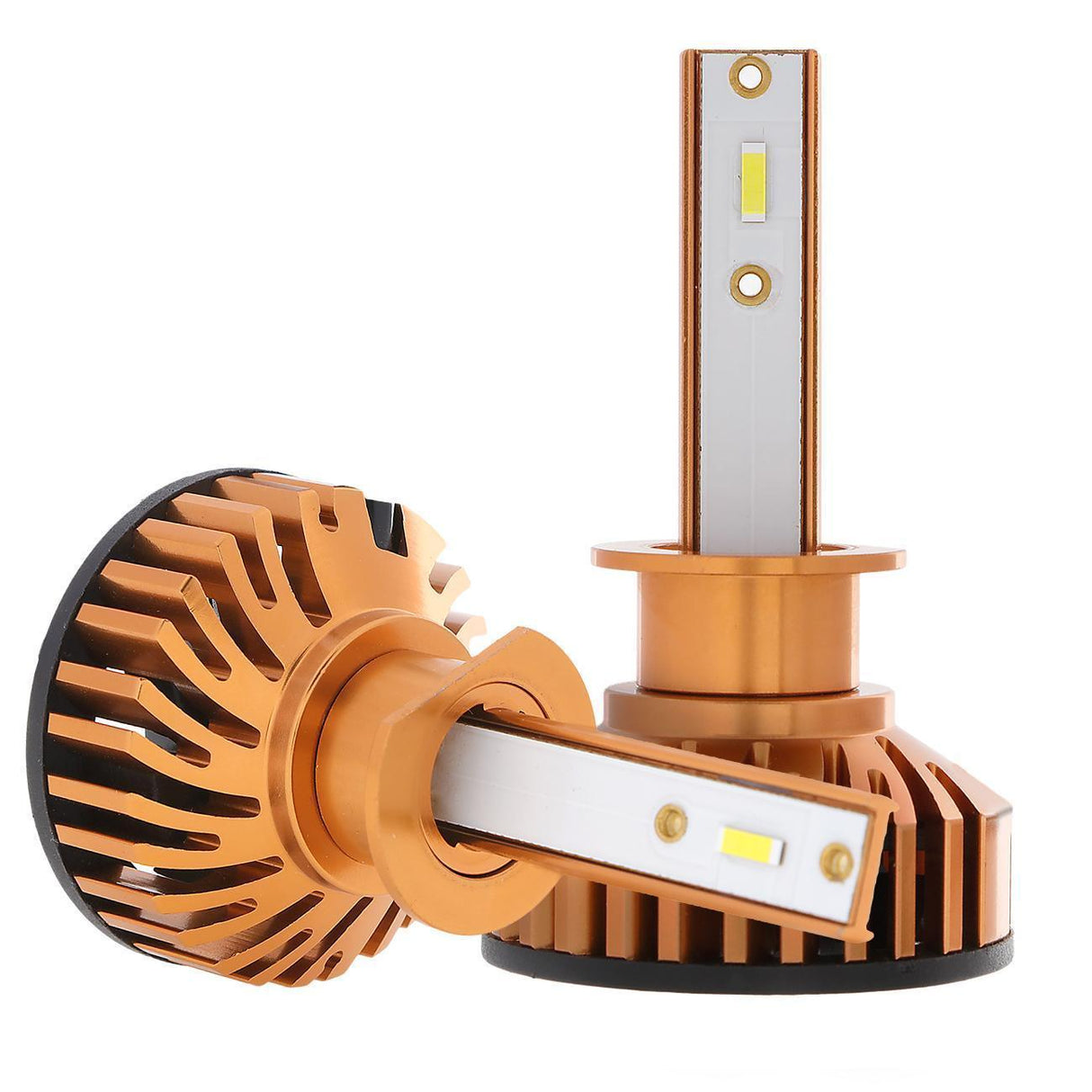 H1 LED Headlight Bulbs 52W 10000LM F2 Series Mini Size 6500K Cool White | 2 Bulbs