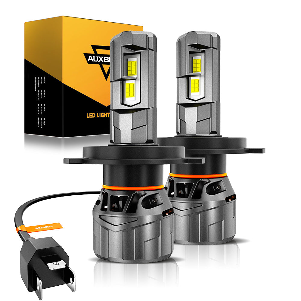 🆕H4/9003 LED Headlight Bulbs 100W 22000LM F18 Series 1:1 Mini Size 6500K Cool White | 2 Bulbs