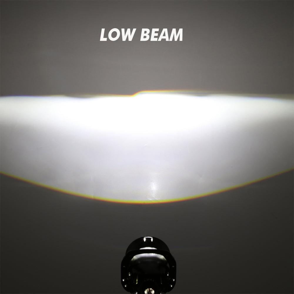 2.5 Inch 80W 6000K Bi-LED Projector Lens Headlight Non-Destructive Installation Projector Lens for Car | 2PCS/Set