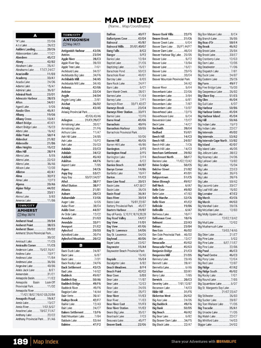 Nova Scotia Backroad Mapbook