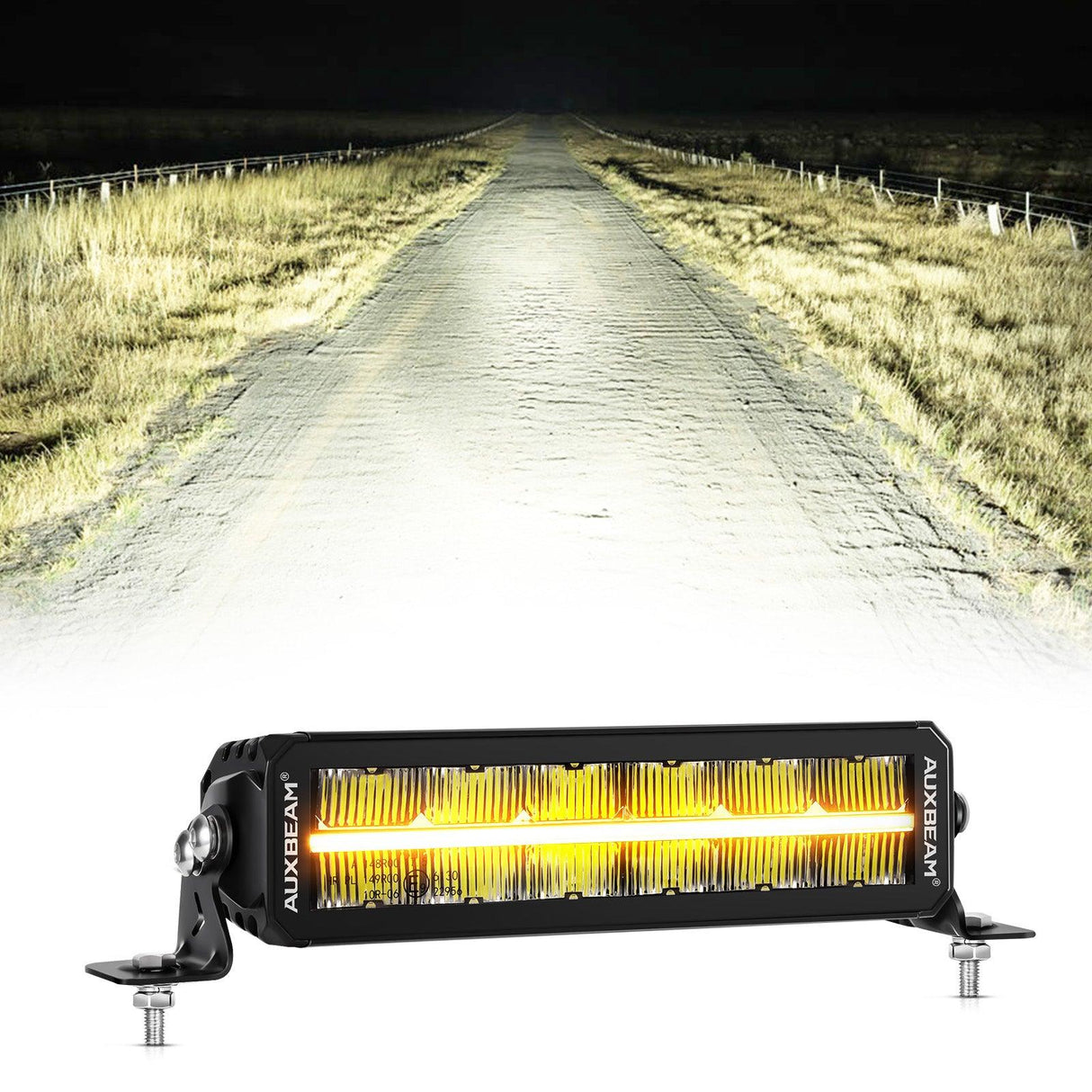 SP-DRL Series 12 Inch/22 Inch/32 Inch/42 Inch Off Road Double Row LED Light Bar With Amber&White DRL