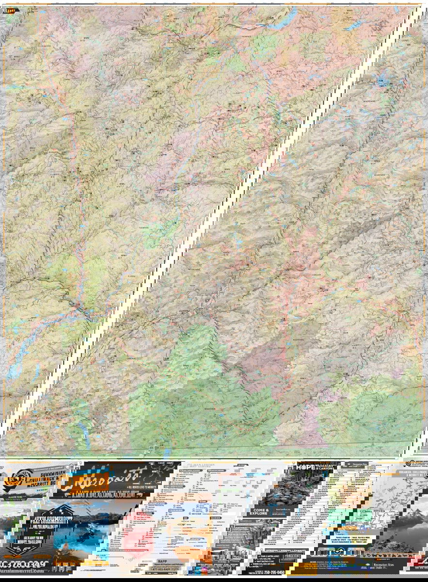 Squamish, Chilliwack & Merritt BC - Recreation Map