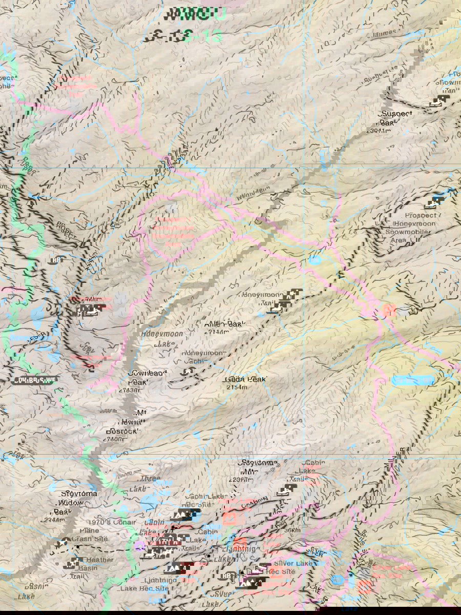 Squamish, Chilliwack & Merritt BC - Recreation Map