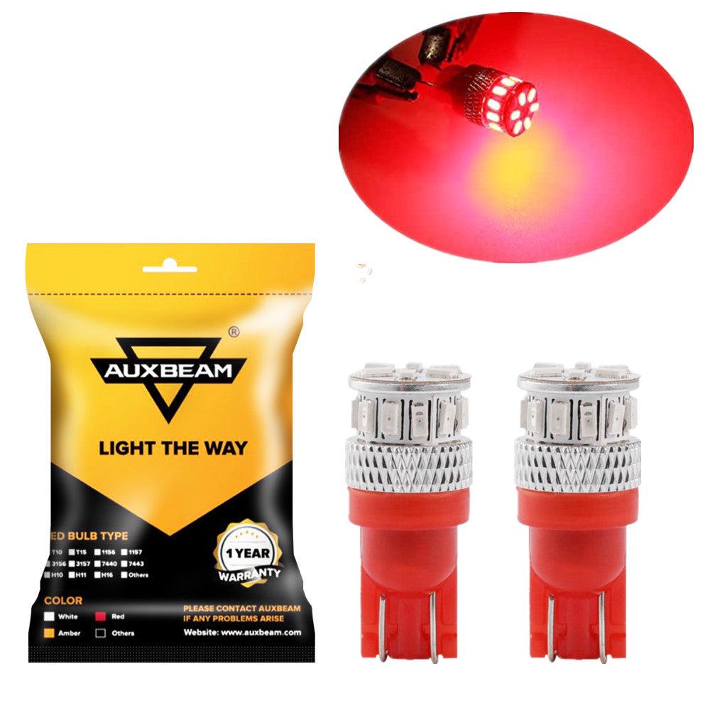 🔥T10/168/194/W5W/2825 White/Red/Amber LED Canbus Non-Polarity Light Bulb for Dome Map License Plate Trunk Cargo Bulbs