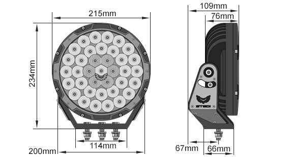 STEDI Type-X PRO LED Driving Lights STEDI LED Driving Lights and Accessories
