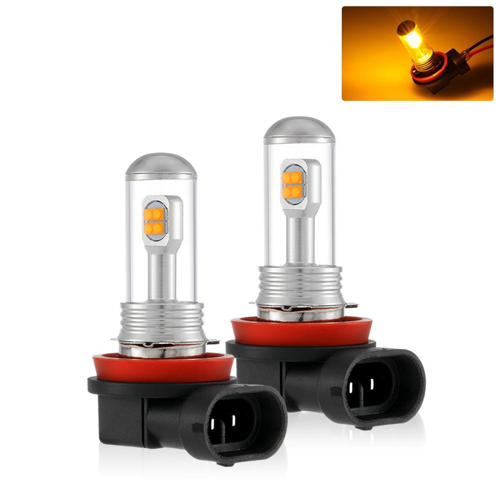 (2pcs/set) SMD 20W 7000LM Natural White/AMBER Led Fog Light Bulbs
