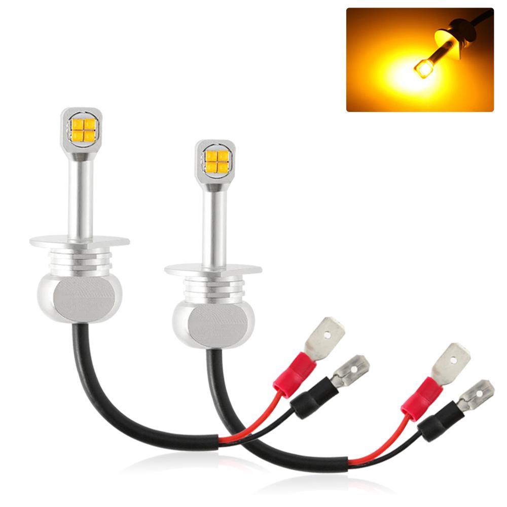 (2pcs/set) SMD 20W 7000LM Natural White/AMBER Led Fog Light Bulbs