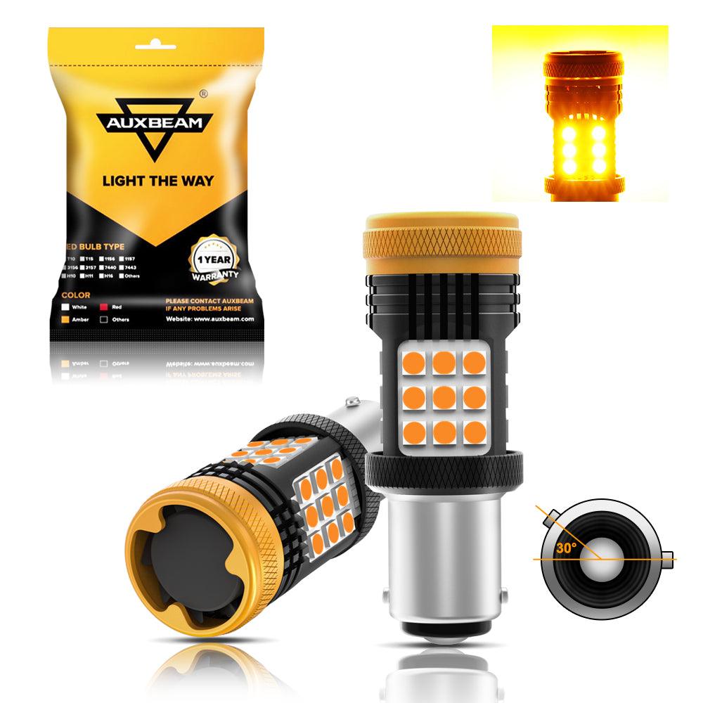 (2pcs/set) 🆕1157 BAY15D 1156 BA15S BAU15S White Amber Red Canbus Error Free No Hyper Flash LED Turn Signal DRL Brake Light Tail Light Reversing Light Bulbs Fan Cooling