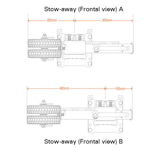 ARK XO750 OFFROAD TRAILER JOCKEY WHEEL Tipella Backcountry