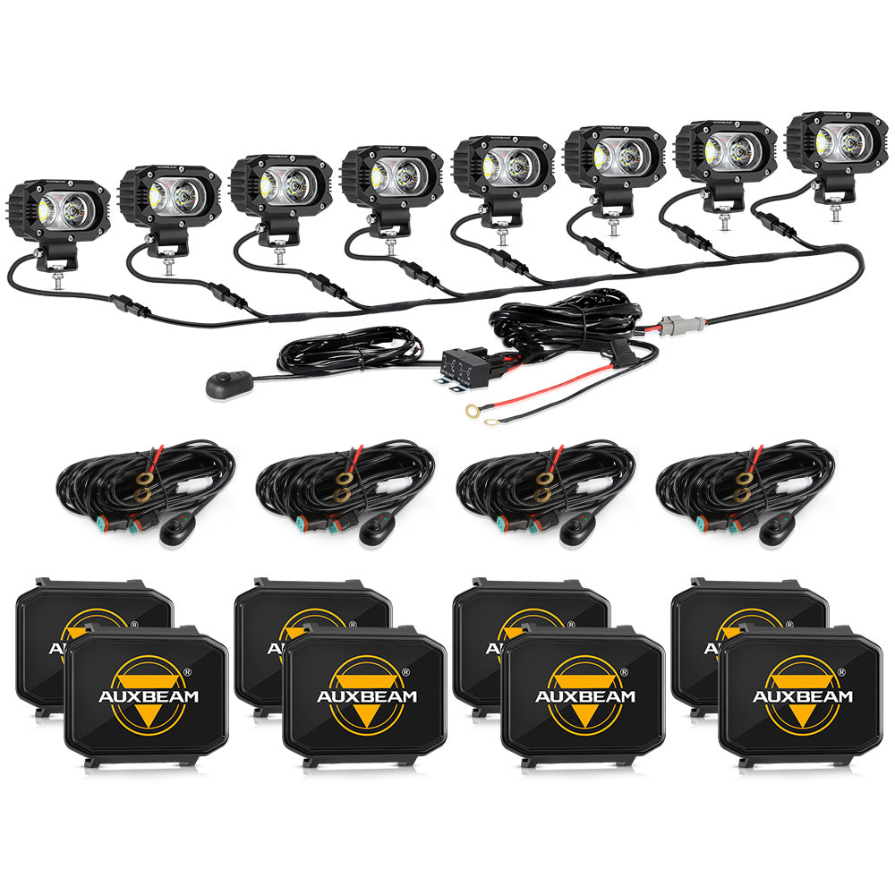 R4 Series | 4 Inch 60W Flood Beam LED Pods Light White Driving Light