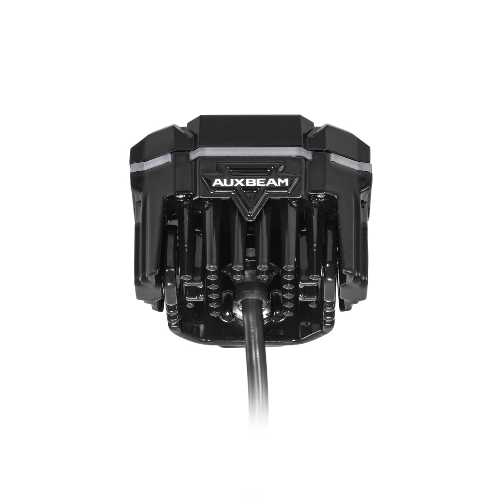 Auxbeam MASTER-T Series 3-Inch Flood Beam Off-Road Lights Amber Backlight