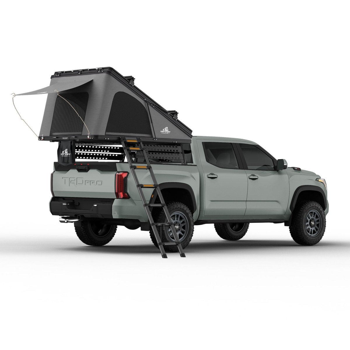 Alpine 61 Hardshell Rooftop Tent, Aluminum, 2-3 Person, Black Tuff Stuff Overland