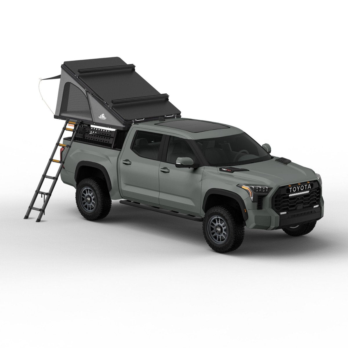 Alpine 61 Hardshell Rooftop Tent, Aluminum, 2-3 Person, Black Tuff Stuff Overland